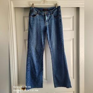 Christopher Blue, low rise, flared leg jeans